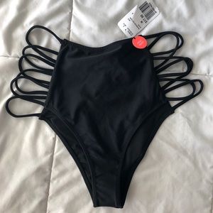 High waisted bikini bottoms